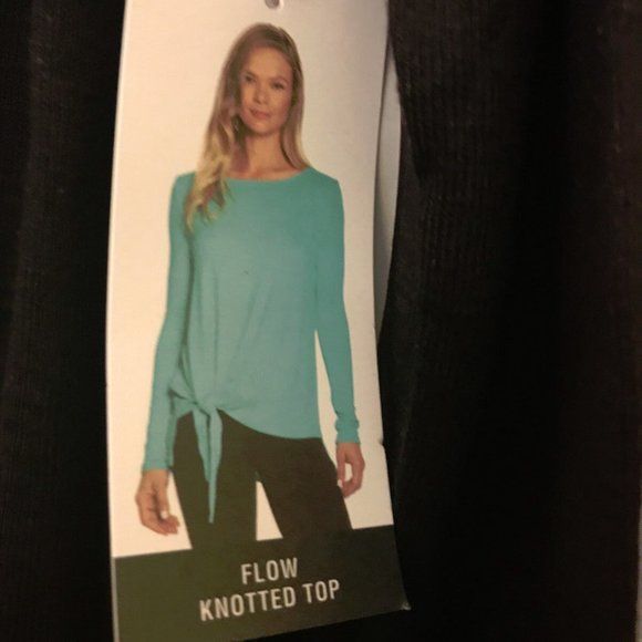 ZX (ZeroXposur) Platinum  Women’s Knotted Long Sleeve Top   Black  Size XL - Picture 2 of 5